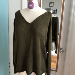 Khaki knit sweater